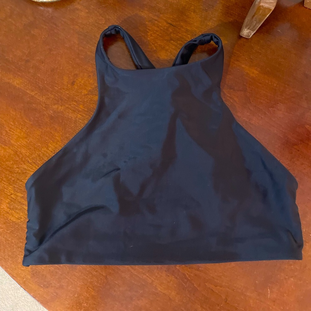 Women’s Bikyni Black Women's Bikini The Crop Swim Top Criss Cross 🖤